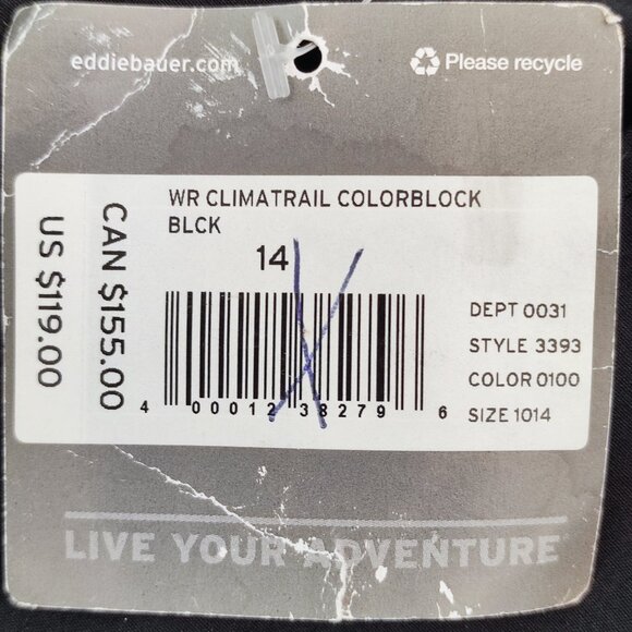 Eddie Bauer Travex Climatrail Outdoor convertible pants black women's size 14 - Picture 9 of 15